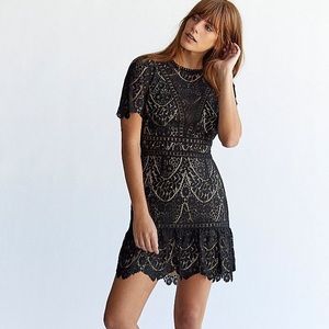 Free People Saylor Darian Lace Mini Dress